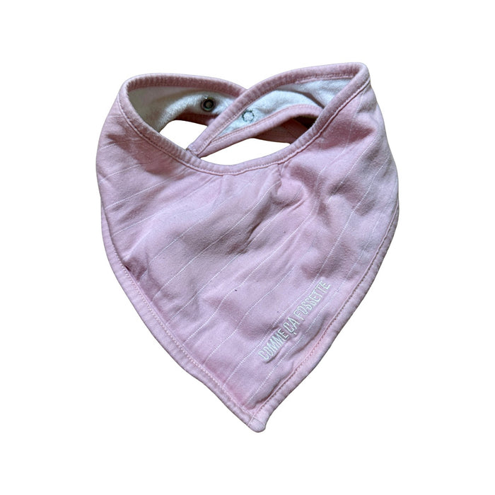 A Pink Bibs from Comme Ca Fossette in size O/S for girl. (Front View)