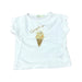 A White Short Sleeve T Shirts from BEAMS in size 18-24M for girl. (Front View)