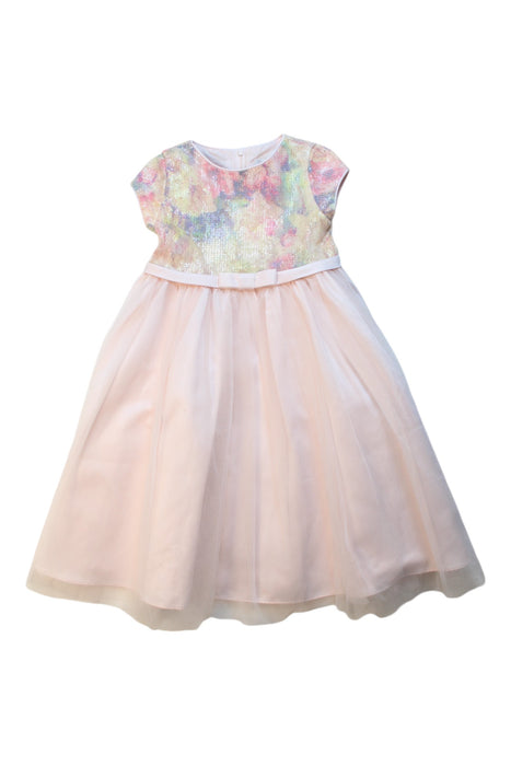 A Multicolour Short Sleeve Dresses from Us Angels in size 3T for girl. (Front View)