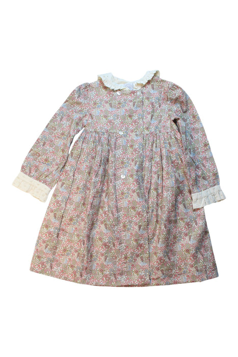 A Pink Long Sleeve Dresses from Pepa London in size 5T for girl. (Front View)