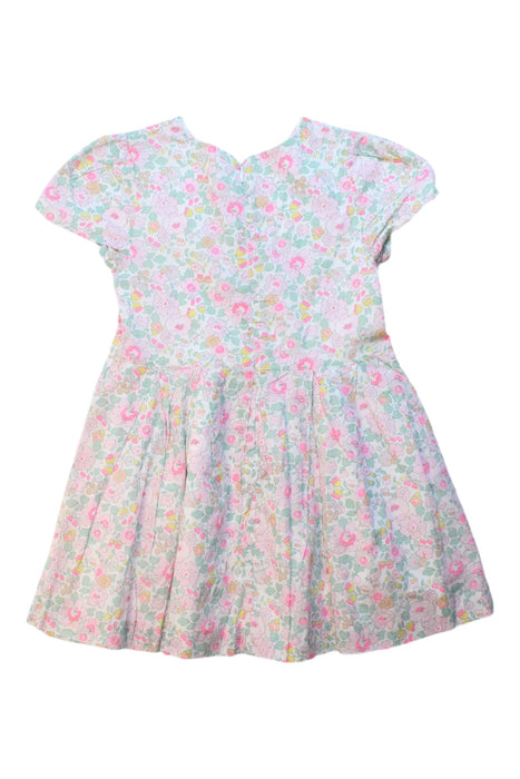 A Multicolour Short Sleeve Dresses from Jacadi in size 4T for girl. (Back View)