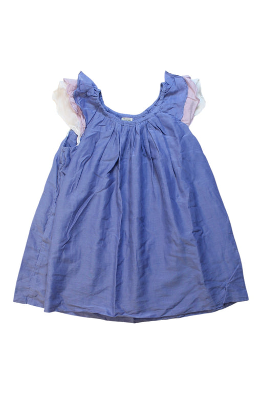 A Blue Sleeveless Dresses from In Good Company in size 4T for girl. (Front View)