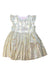 A Gold Sleeveless Dresses from Seed in size 4T for girl. (Front View)