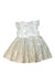 A Gold Sleeveless Dresses from Seed in size 4T for girl. (Back View)