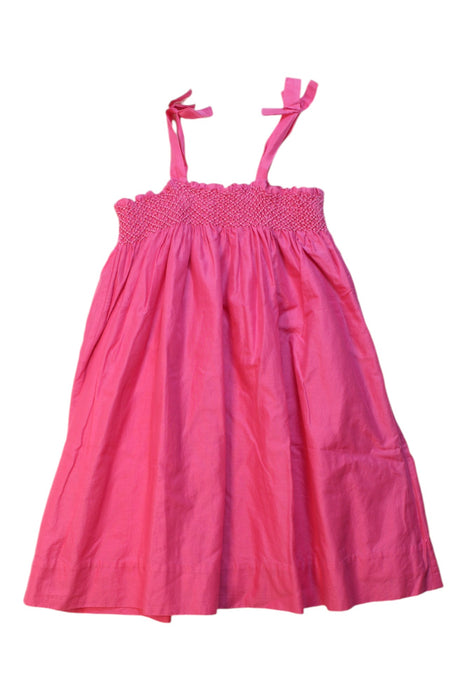 A Pink Sleeveless Dresses from Jacadi in size 3T for girl. (Back View)