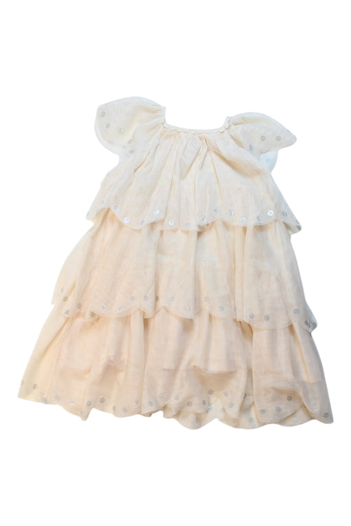 A Ivory Sleeveless Dresses from Stella McCartney in size 4T for girl. (Front View)