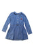 A Blue Long Sleeve Dresses from Galeries Lafayette in size 4T for girl. (Front View)