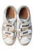 A White Sneakers from Golden Goose in size 7Y for girl. (Back View)