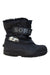 A Black Winter Boots from Sorel in size 6T for neutral. (Front View)