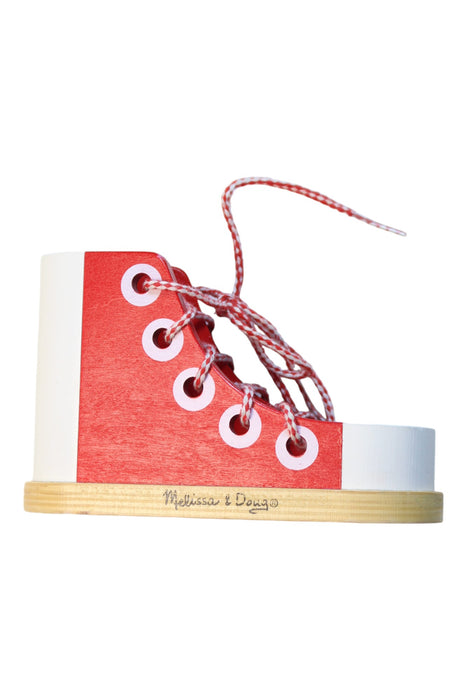 Red Melissa Doug Shoe Lacing Toy O/S — Retykle - Main Image