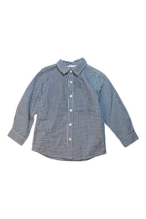 A Blue-White Long Sleeve Shirts from J by Jasper Conran in size 5T for boy. (Front View)