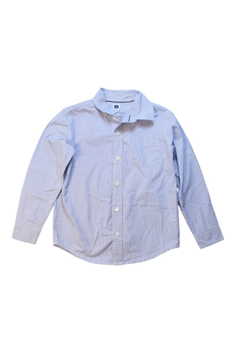 A Blue Long Sleeve Shirts from Janie & Jack in size 5T for boy. (Front View)