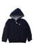 A Navy Hooded Sweatshirts from Petit Bateau in size 6T for boy. (Front View)