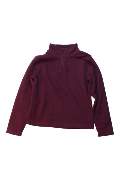 Burgundy Lands End Half Zip Fleece Sweatshirt 4T Retykle