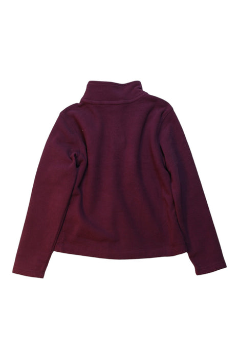 A Burgundy Zippered Sweatshirts from Lands' End in size 4T for boy. (Back View)