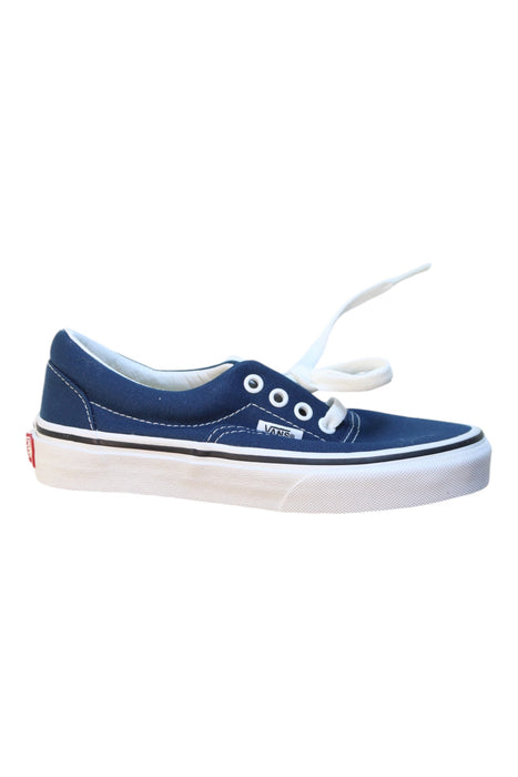 A Navy Sneakers from Vans in size 7Y for boy. (Front View)