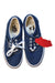 A Navy Sneakers from Vans in size 7Y for boy. (Back View)