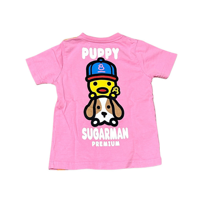 A Pink Short Sleeve T Shirts from Sugarman in size 18-24M for girl. (Back View)