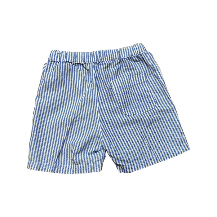 A Blue Shorts from Organic Mom in size 12-18M for boy. (Back View)