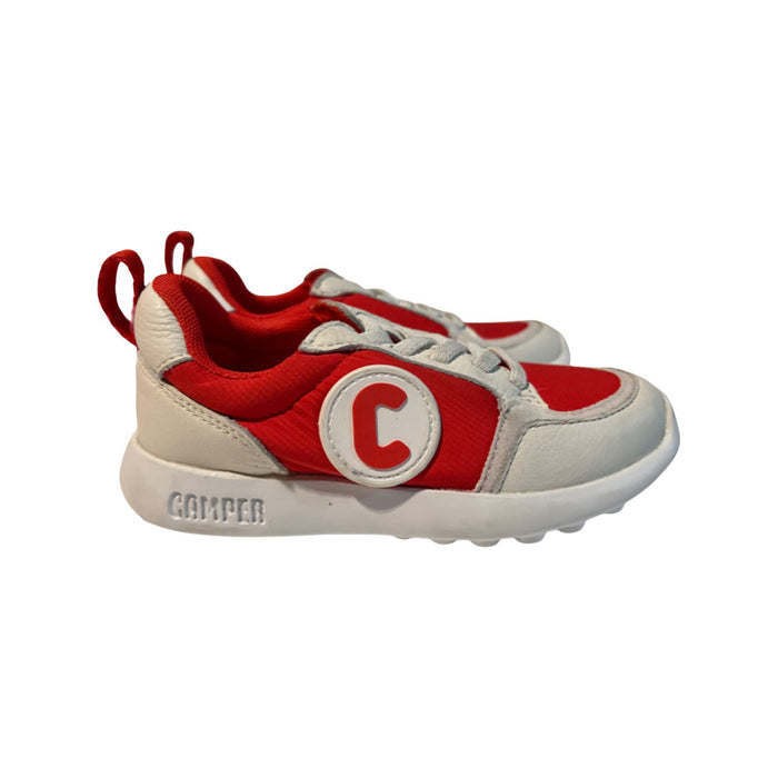A Red Sneakers from Camper in size 4T for girl. (Back View)
