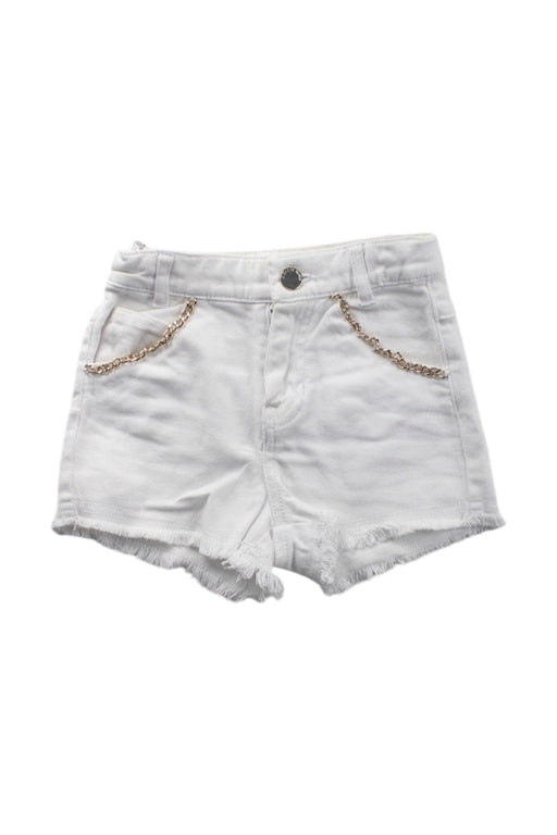 A White Shorts from Michael Kors in size 4T for girl. (Front View)