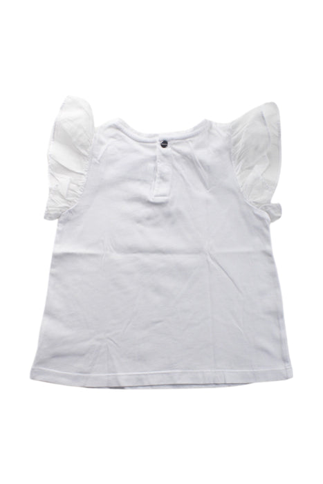 A White Sleeveless Tops from Jacadi in size 4T for girl. (Back View)