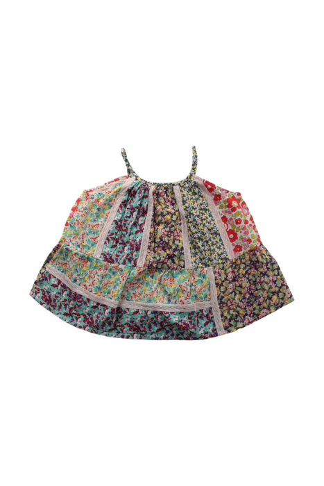 A Multicolour Sleeveless Dresses from Bonpoint in size 4T for girl. (Front View)