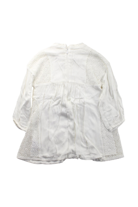 A White Long Sleeve Tops from Chloe in size 3T for girl. (Back View)