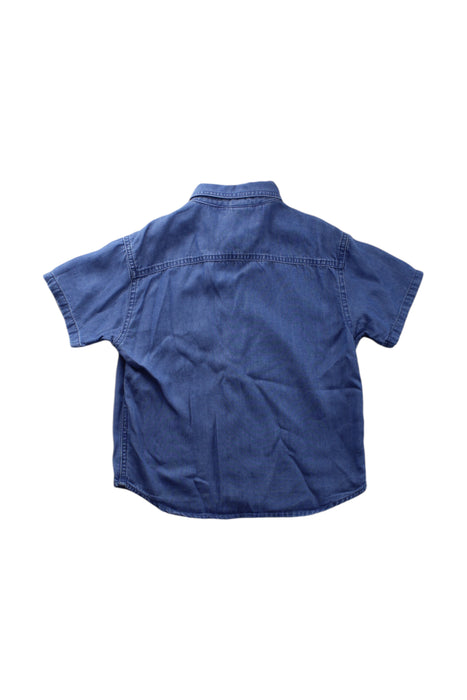 A Blue Short Sleeve Shirts from Petit Bateau in size 7Y for neutral. (Back View)