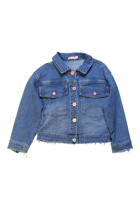 A Blue Lightweight Jackets from Billieblush in size 5T for girl. (Front View)