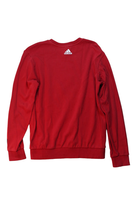 A Red Crewneck Sweatshirts from Adidas in size 14Y for boy. (Back View)