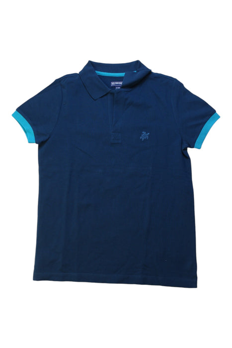 A Navy Short Sleeve Polos from Vilebrequin in size 14Y for boy. (Front View)