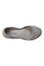 A Silver Flats from Mini Melissa in size 6T for girl. (Front View)