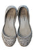 A Silver Flats from Mini Melissa in size 6T for girl. (Back View)