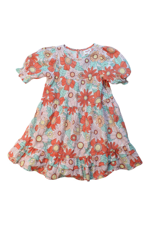 A Multicolour Short Sleeve Dresses from Seed in size 3T for girl. (Front View)