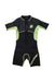 A Black Wetsuits from Aquasport in size 6T for boy. (Front View)