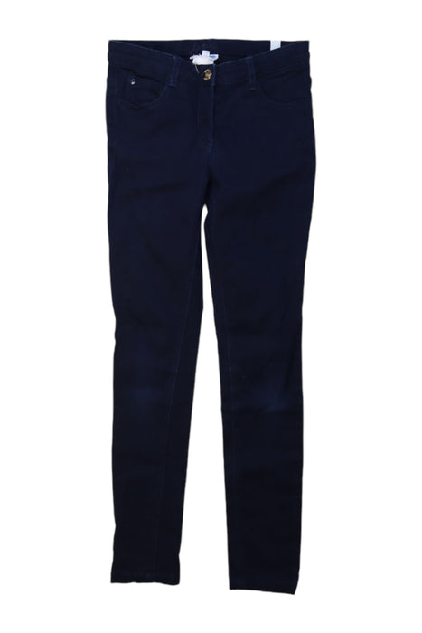 A Navy Jeans from Jacadi in size 8Y for girl. (Front View)