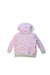 A Grey-Pink Hooded Sweatshirts from Seed in size 3T for girl. (Back View)