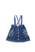 A Blue Short Skirts from Mezzo Piano in size 5T for girl. (Front View)