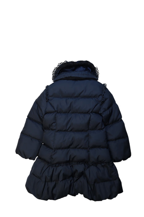 A Navy Puffer/Quilted Coats & Outerwear from Nicholas & Bears in size 6T for girl. (Back View)