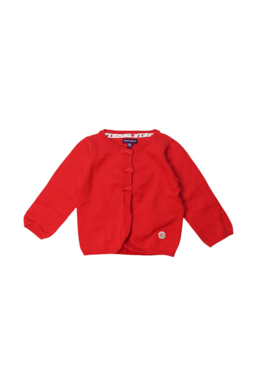 A Red Cardigans from Sergent Major in size 6-12M for girl. (Front View)