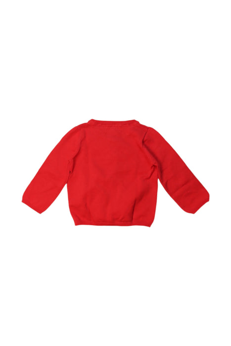 A Red Cardigans from Sergent Major in size 6-12M for girl. (Back View)