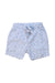 A Blue Shorts from GYMP in size 12-18M for girl. (Front View)