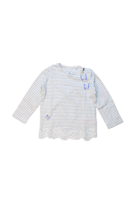 A White Long Sleeve Tops from Tom Tailor in size 3-6M for girl. (Front View)