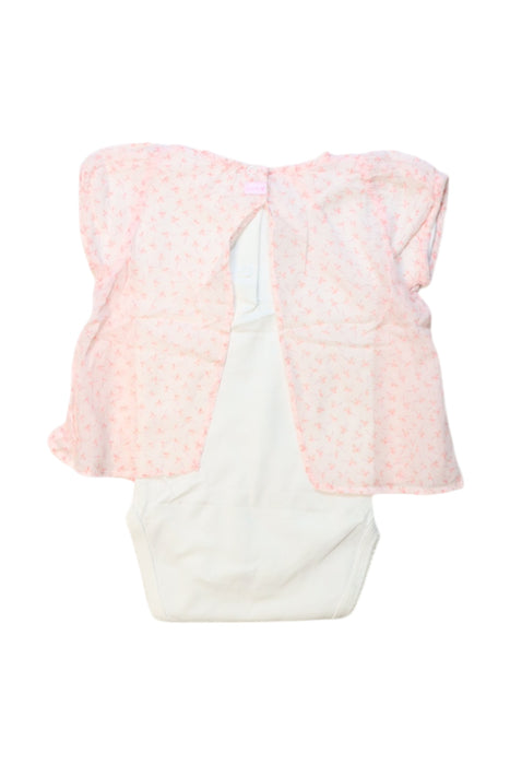 A Pink Short Sleeve Bodysuits from Absorba in size 6-12M for girl. (Back View)