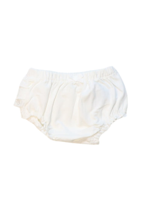 A White Bloomers from Mayoral in size 3-6M for girl. (Front View)