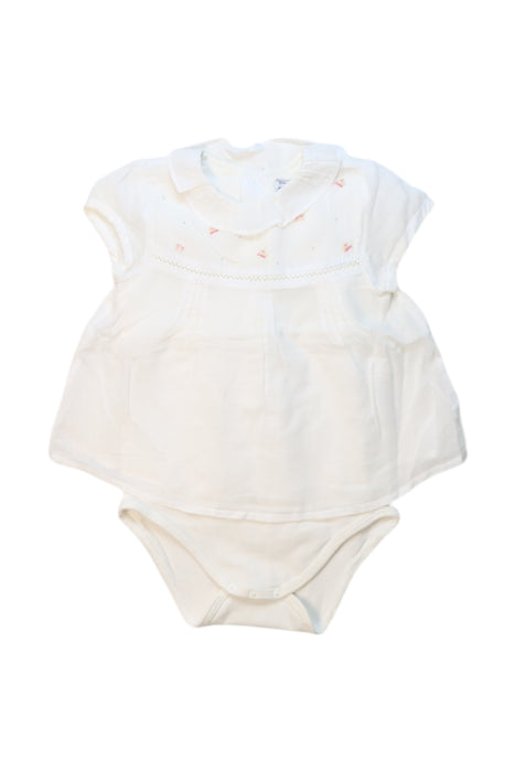 A White Sleeveless Bodysuits from Mayoral in size 6-12M for girl. (Front View)