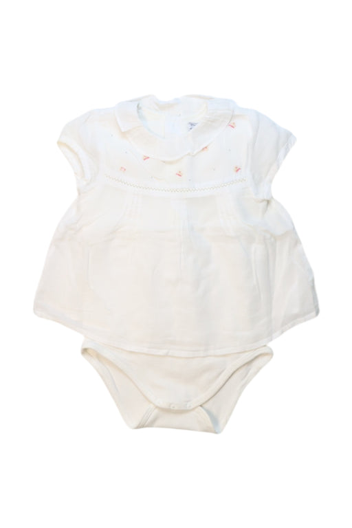 A White Sleeveless Bodysuits from Mayoral in size 6-12M for girl. (Front View)