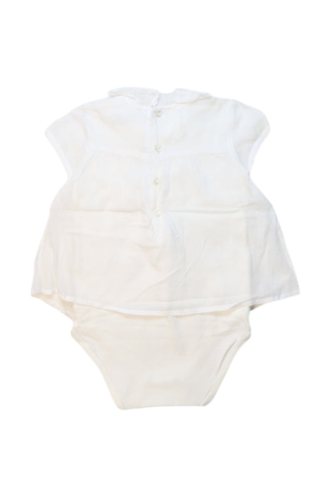 A White Sleeveless Bodysuits from Mayoral in size 6-12M for girl. (Back View)