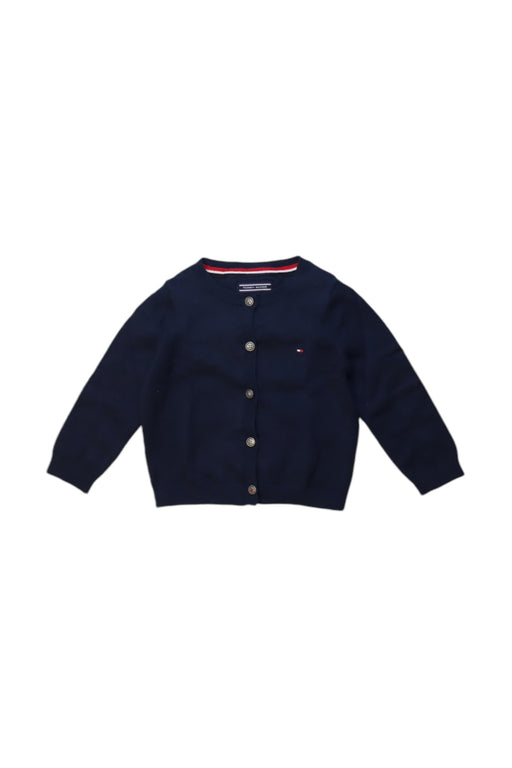 A Navy Cardigans from Tommy Hilfiger in size 6-12M for girl. (Front View)